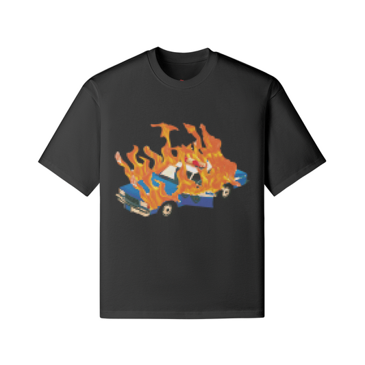 TEE-SHIRT COPS ON FIRE